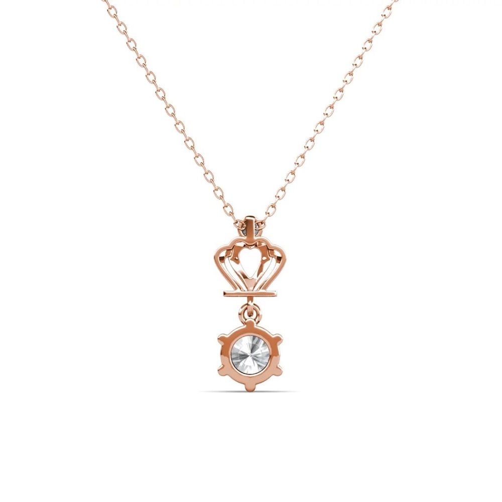 Certified 1ct. t.w. Diamond Crown Necklace - Picture 6 of 16